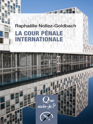 cover image of La Cour pénale internationale